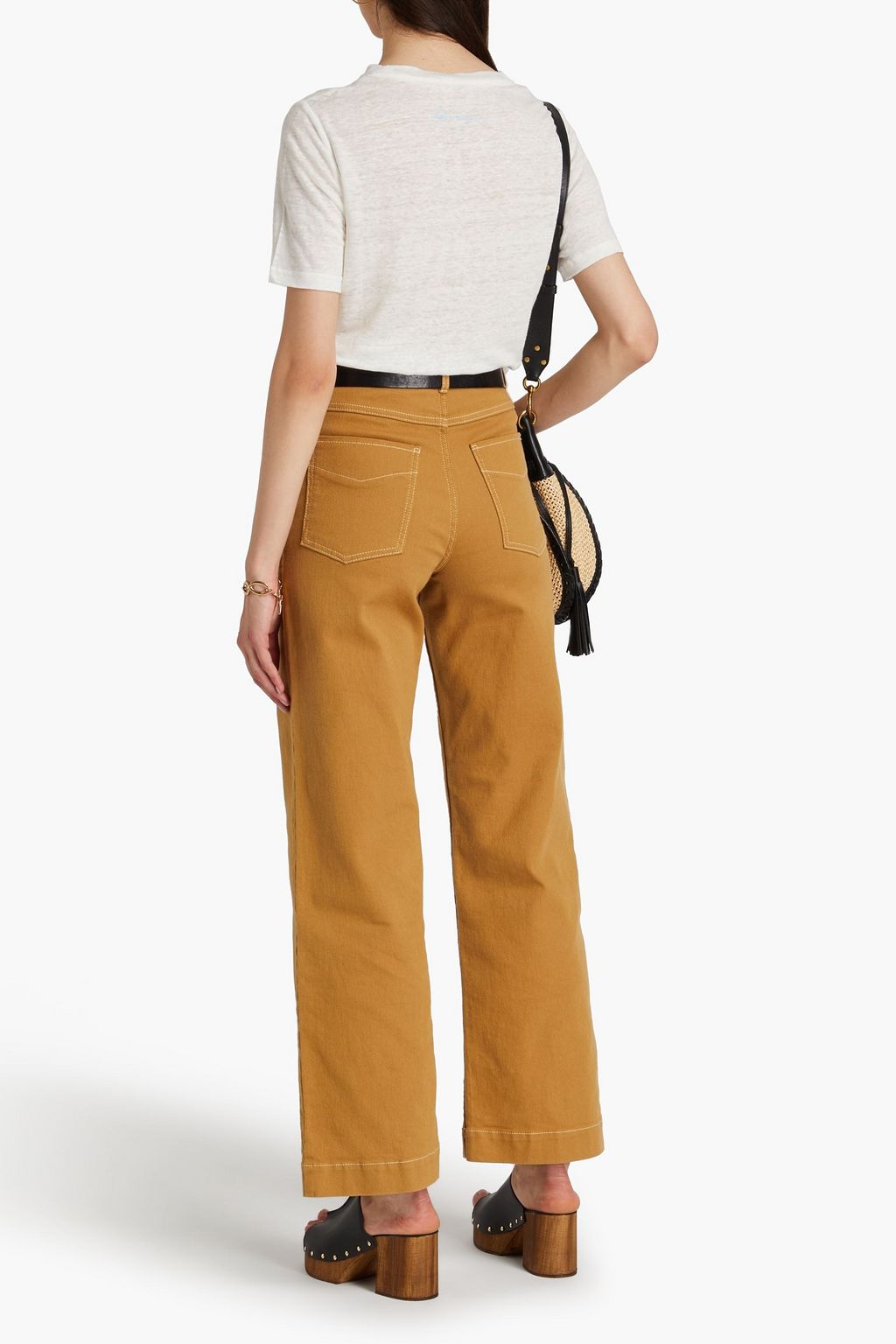 ZIMMERMANN Printed linen-jersey T-shirt