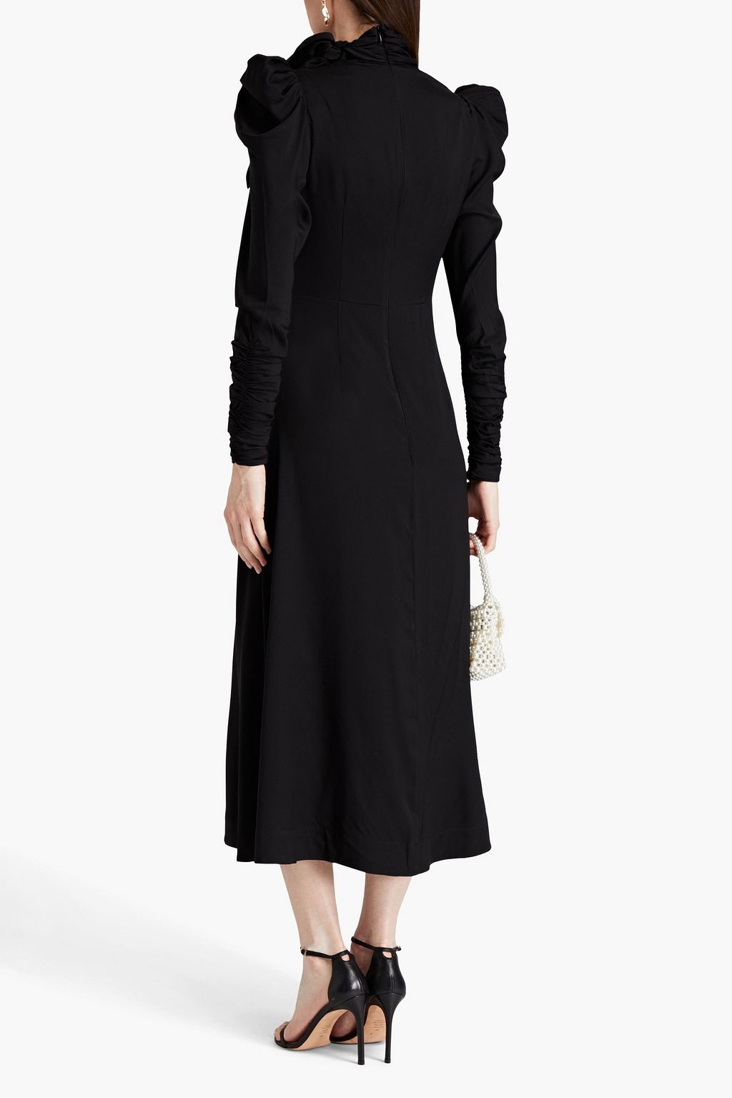 ZIMMERMANN Kaleidoscope draped silk-blend midi dress