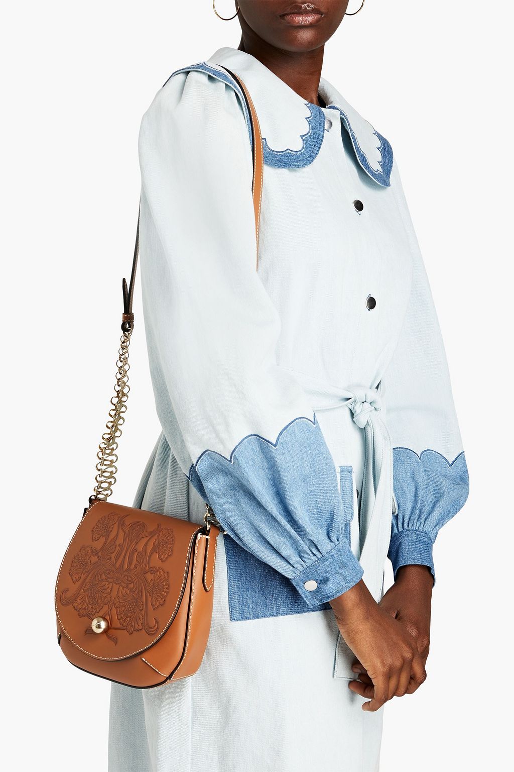 ZIMMERMANN レザー クロスボディバッグ エンボス加工