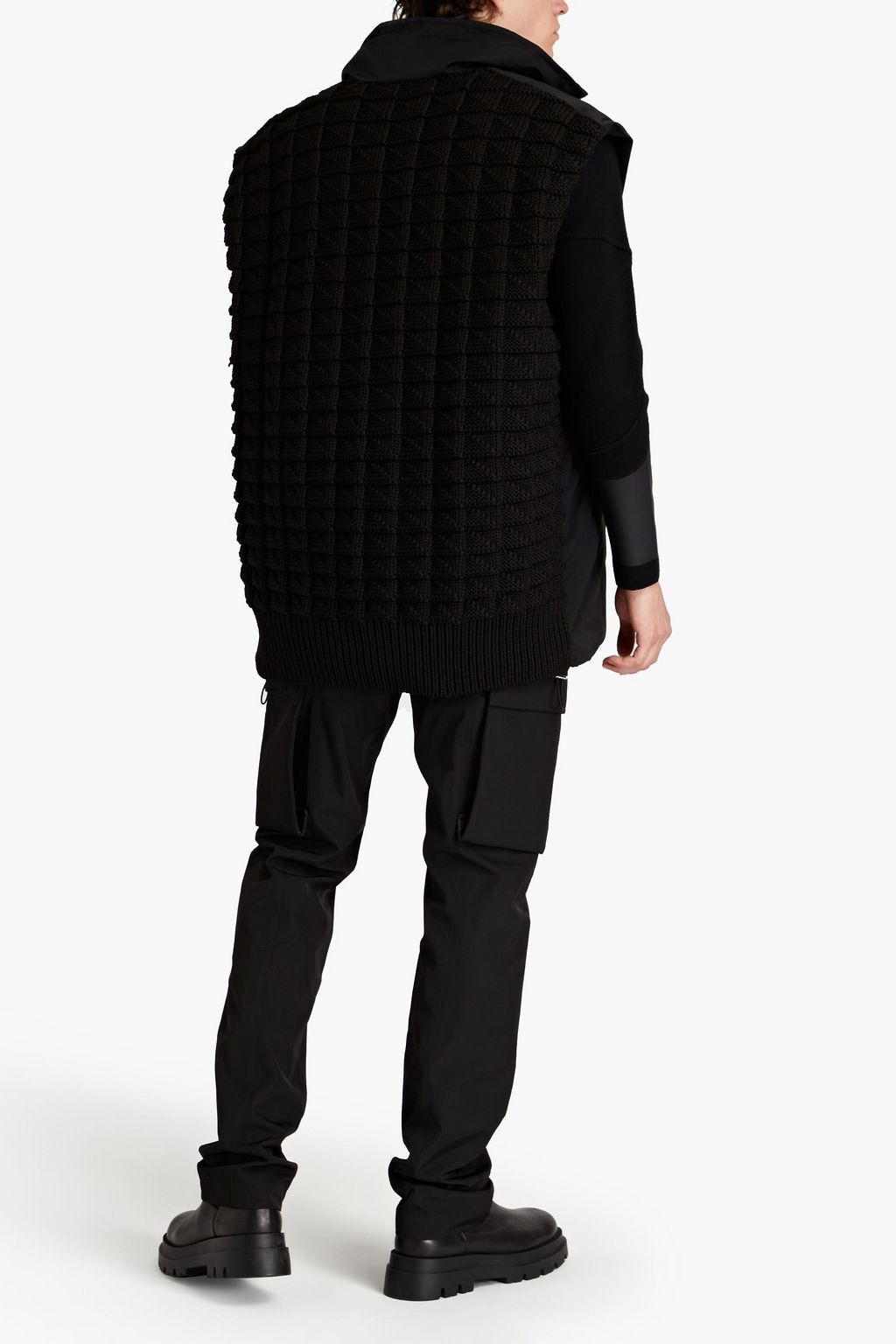 1017 ALYX 9SM Embellished knit-paneled shell vest