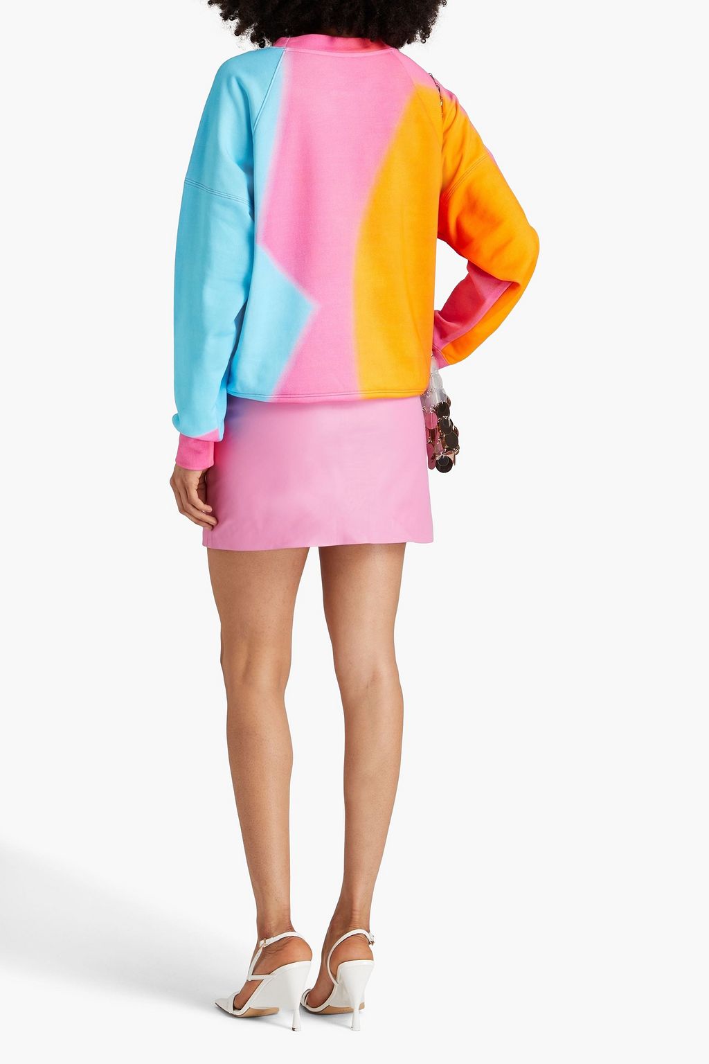 MOSCHINO Printed French cotton-terry sweatshirt