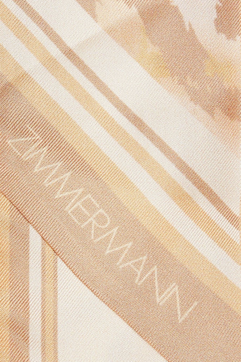 ZIMMERMANN Leopard-print silk-twill scarf