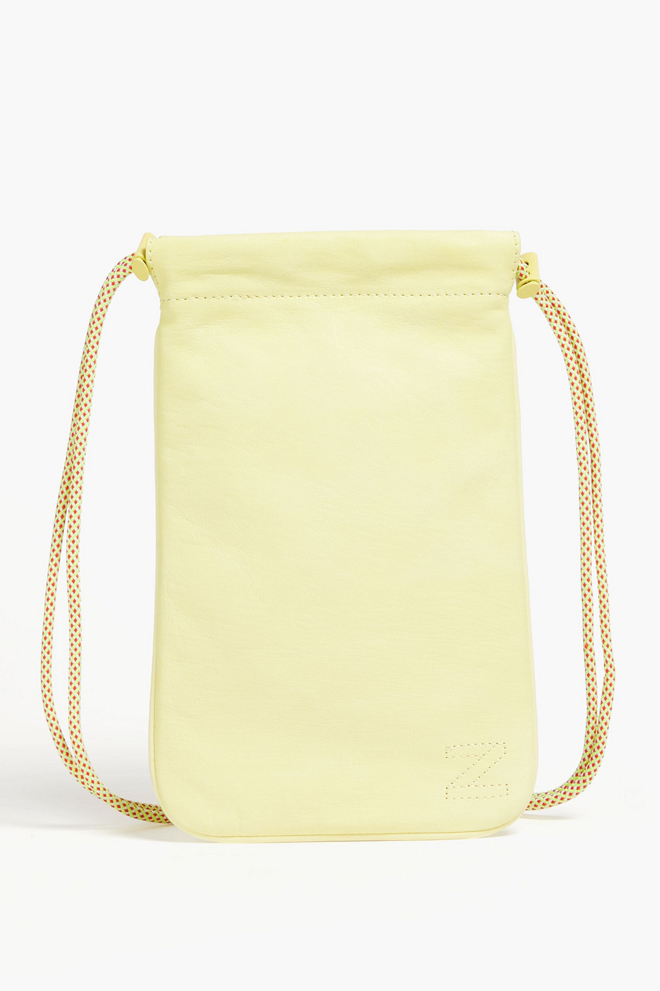 Zimmermann Schultertasche Aus Leder Mit Stickereien In Yellow