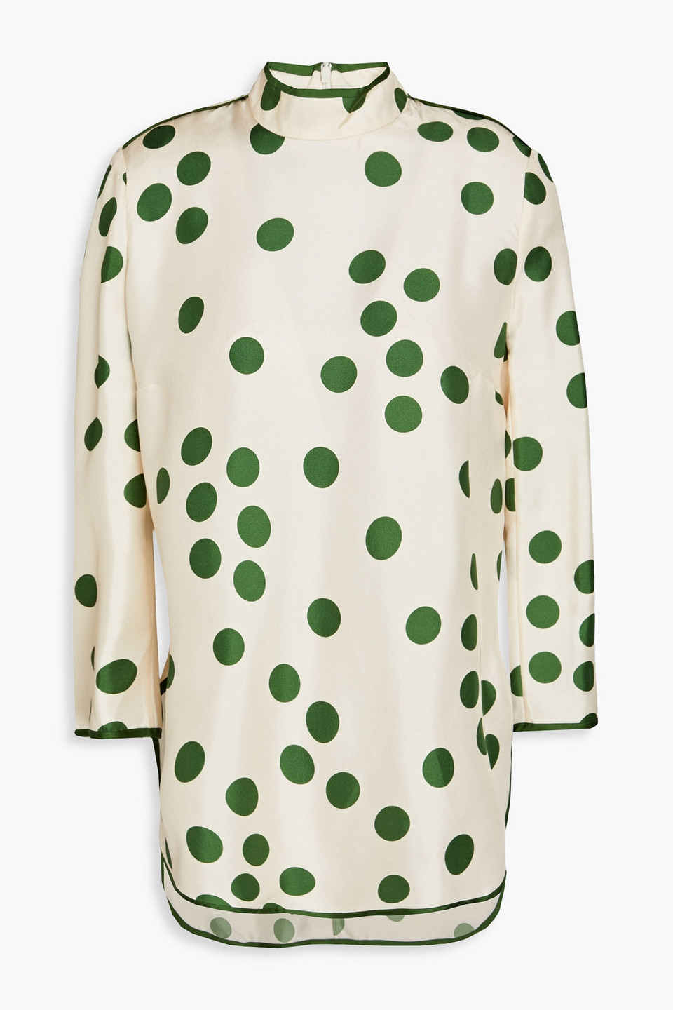 Zimmermann - Polka-dot silk-twill blouse - White - 0