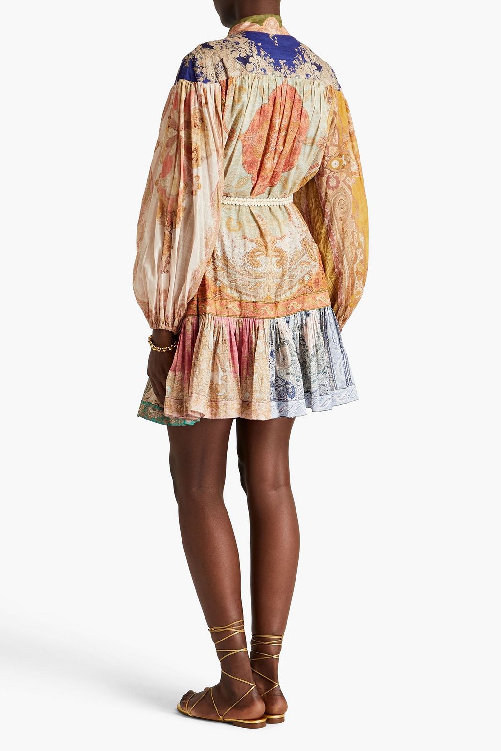 ZIMMERMANN Paisley-print cotton-gauze mini dress