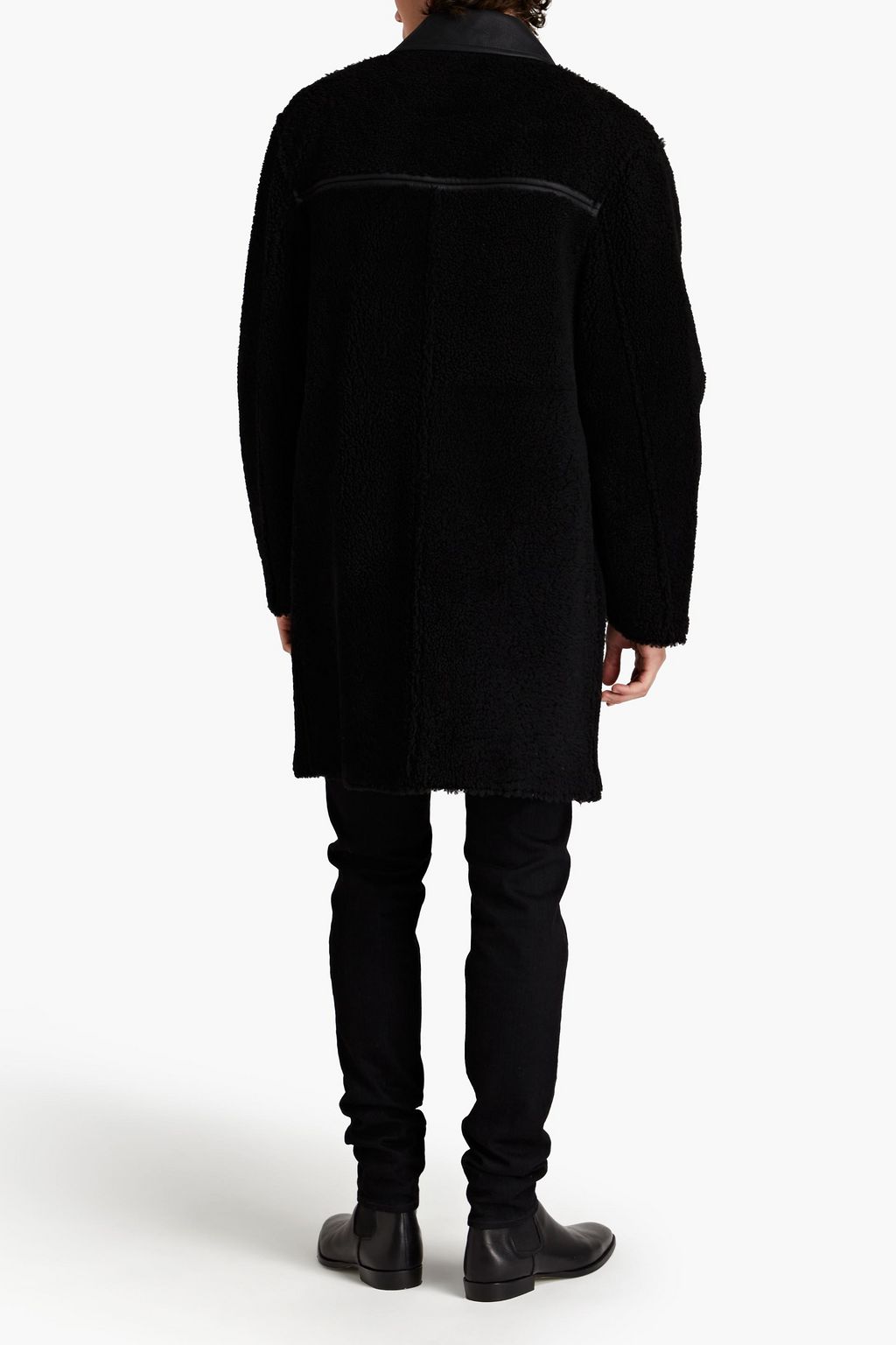1017 ALYX 9SM Leather-trimmed shearling coat