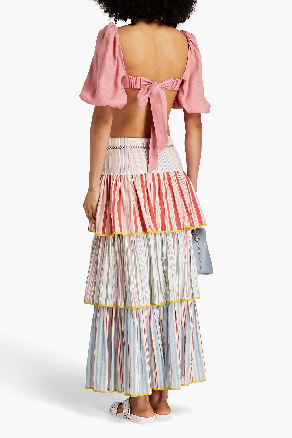 ZIMMERMANN Cropped linen top