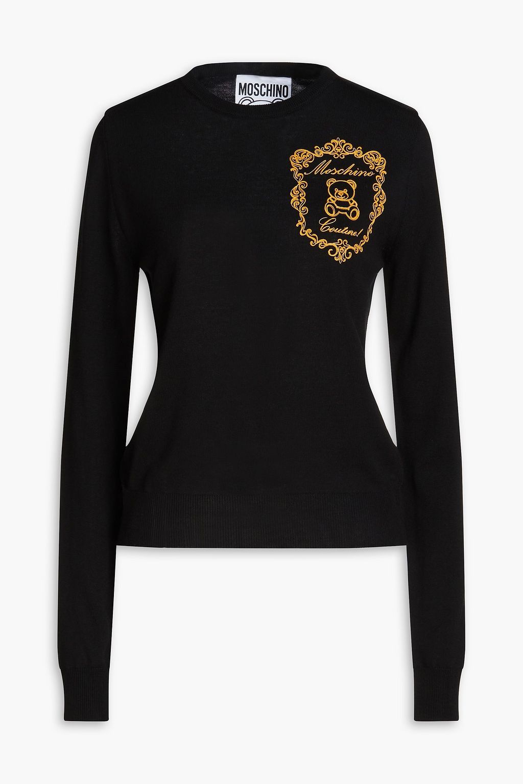 MOSCHINO Embroidered wool sweater | THE OUTNET