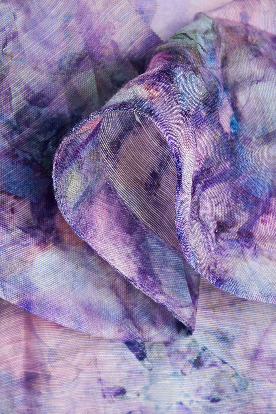 Zimmermann Celestial Printed Silk And Linen Minidress In Violet