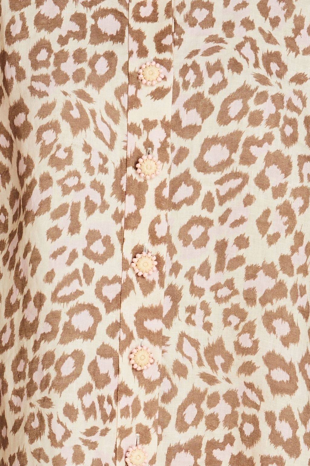 ZIMMERMANN Leopard-print linen shirt