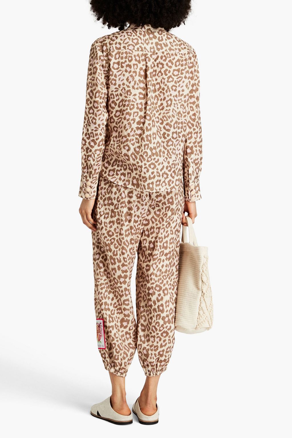 ZIMMERMANN Leopard-print linen shirt