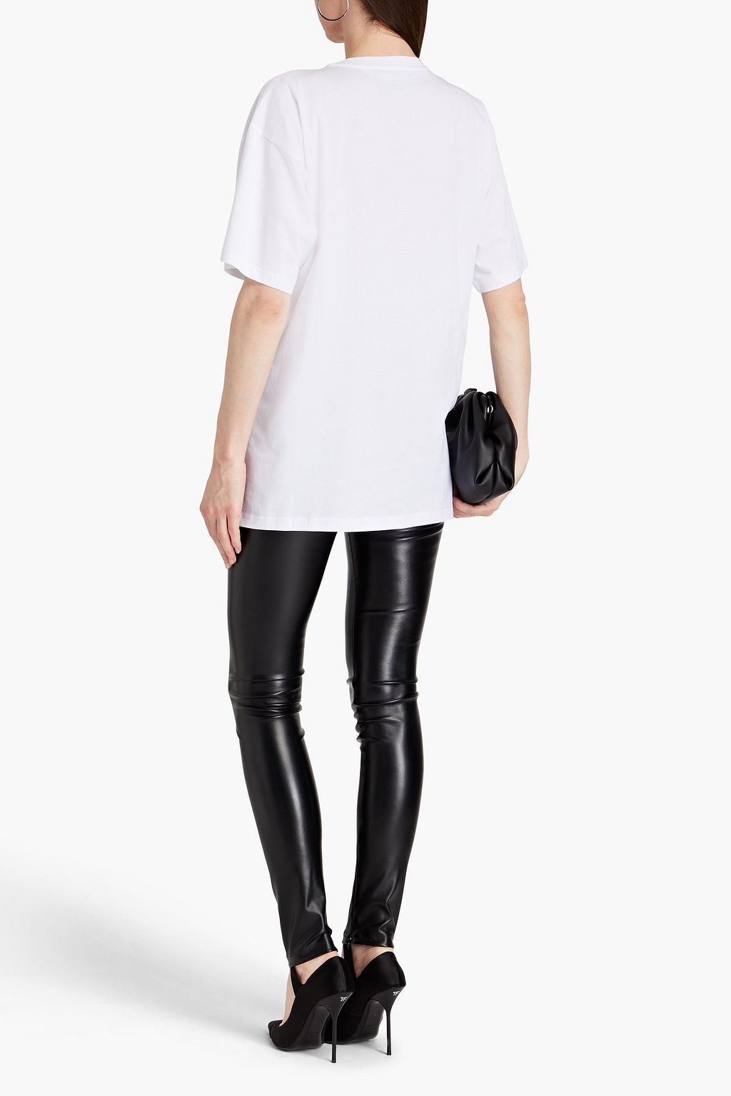 MOSCHINO Embroidered cotton-jersey T-shirt