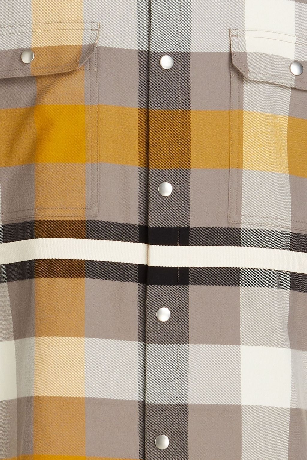 RICK OWENS Oversized checked cotton-flannel shirt