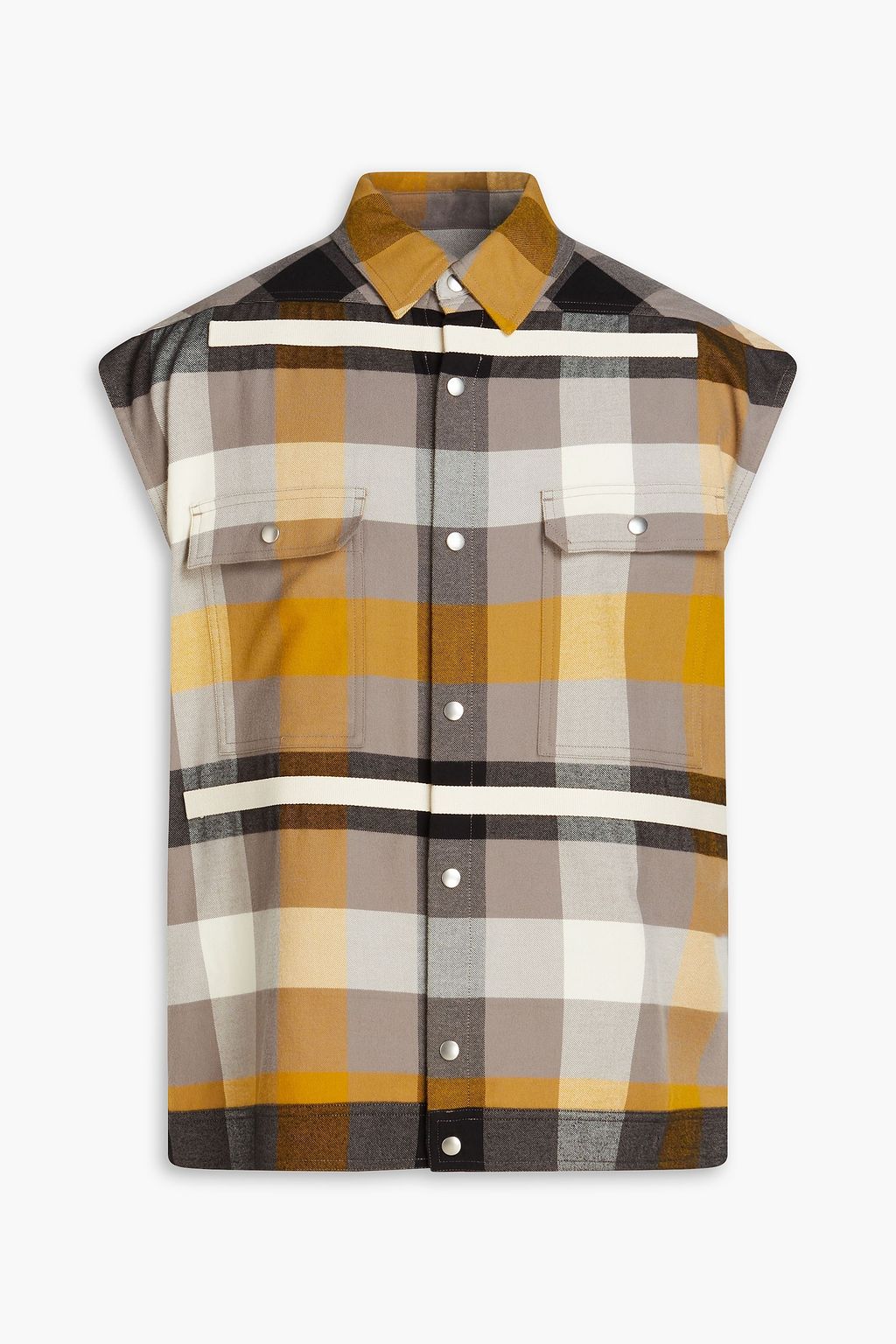 oversized yellow flannel
