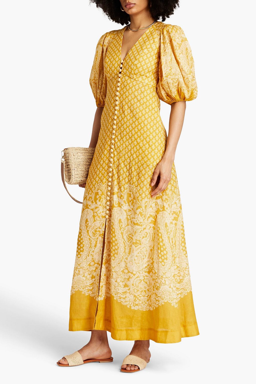 ZIMMERMANN Paisleyprint linen maxi dress THE
