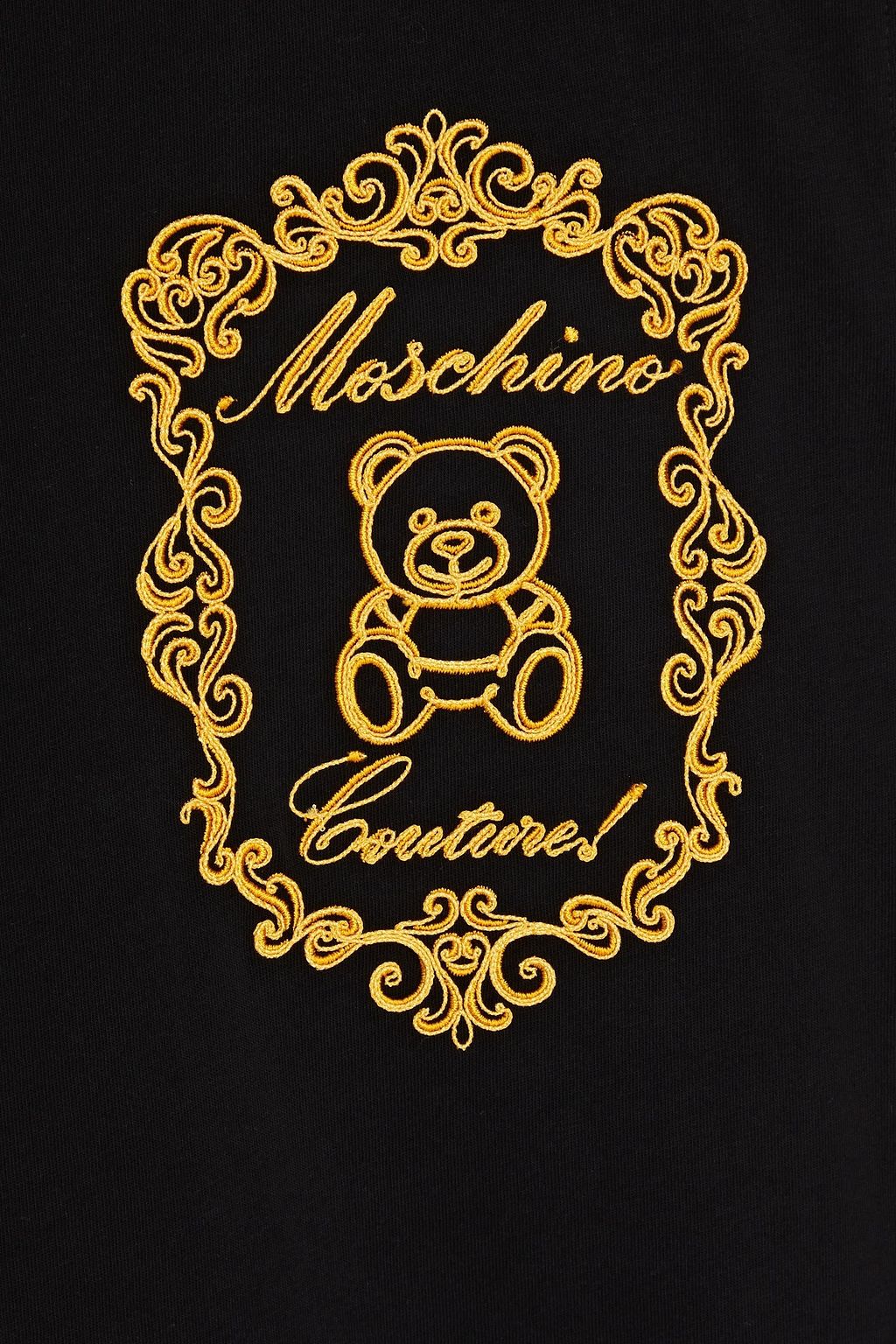 MOSCHINO Embroidered cotton-jersey T-shirt