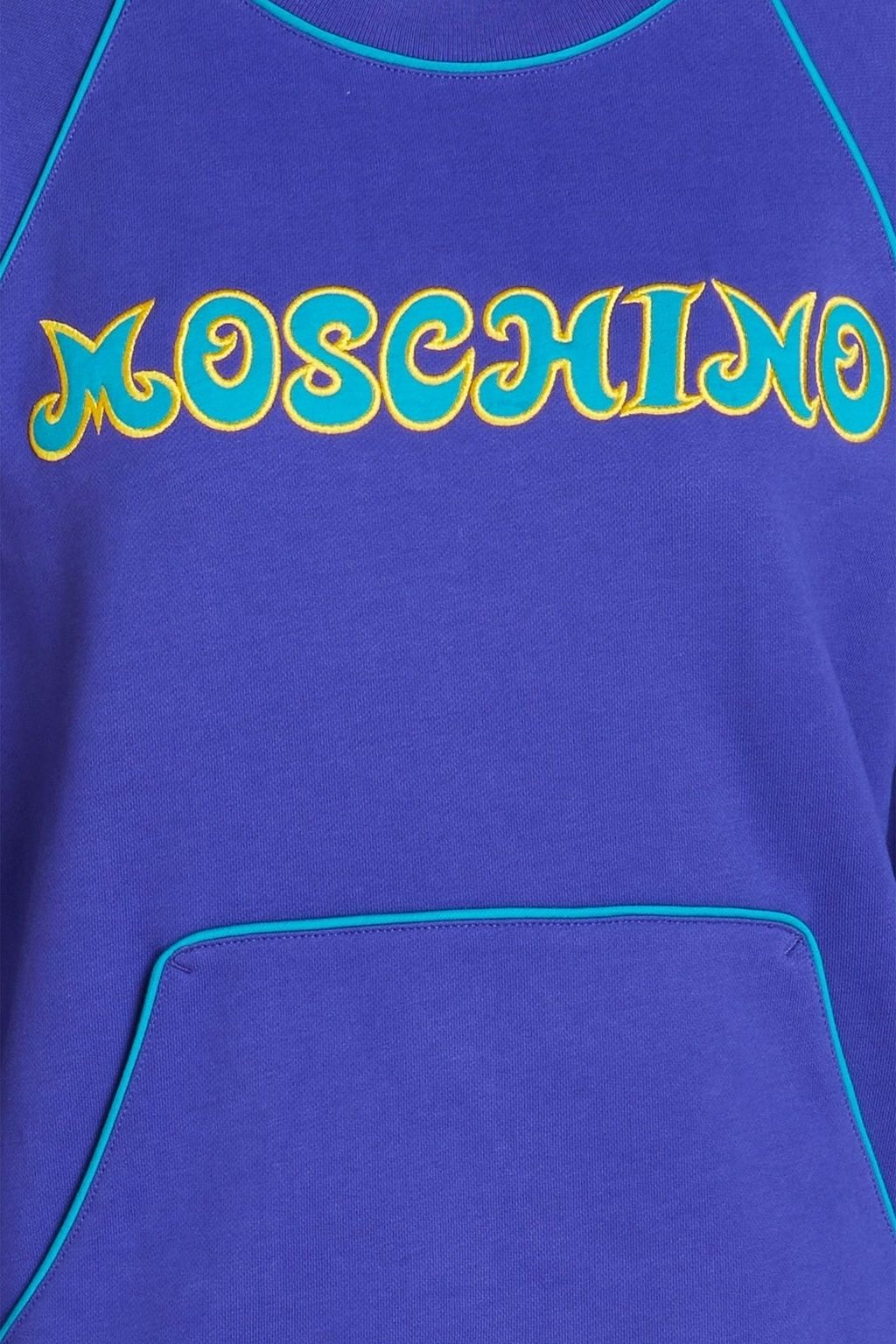 MOSCHINO سويتشيرت من قماش تيري القطني الفرنسي بتصميم مطرّز