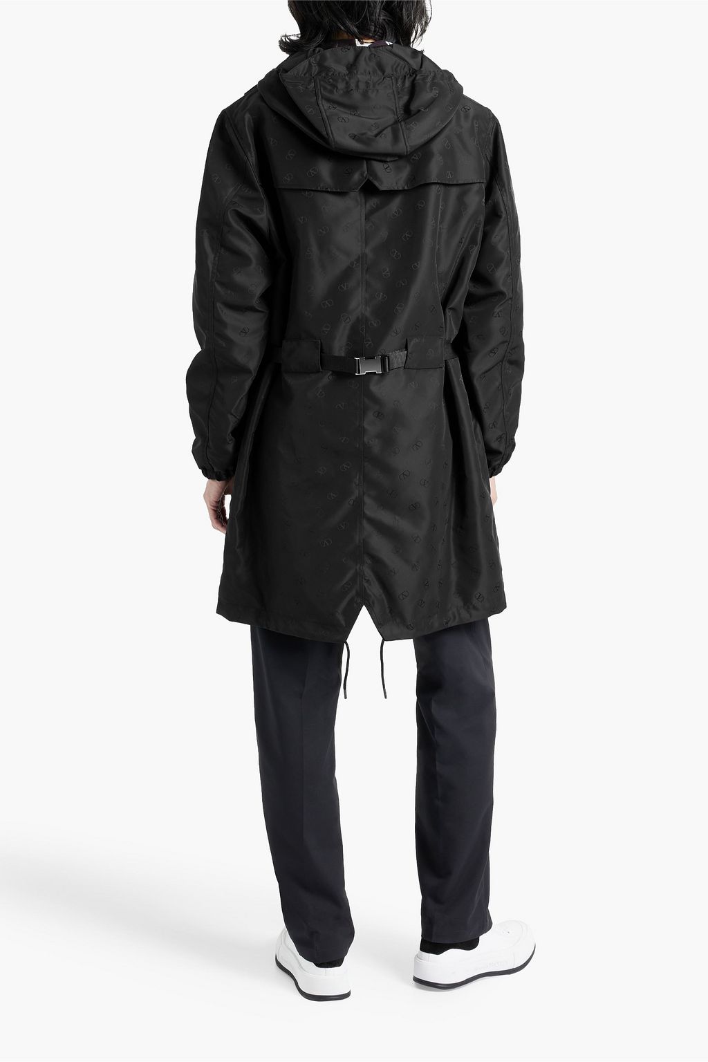 VALENTINO GARAVANI Logo-jacquard shell hooded parka