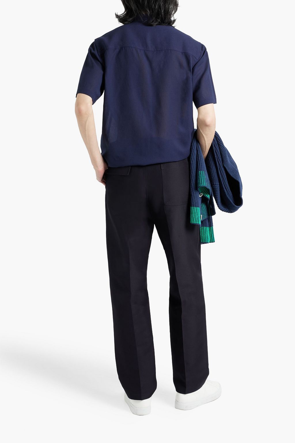 VALENTINO GARAVANI Cotton and silk-blend pants