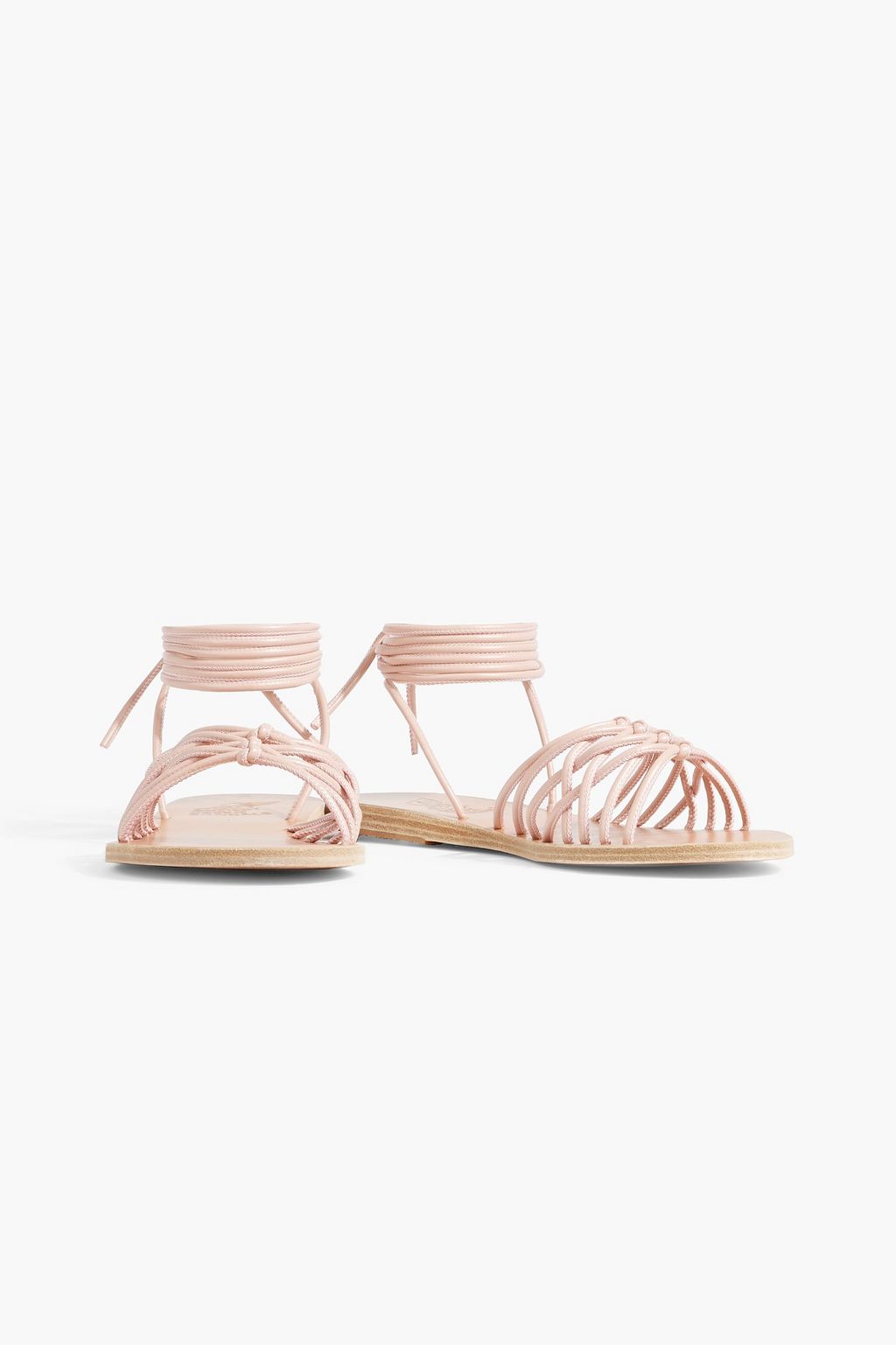 ANCIENT GREEK SANDALS Alexandra knotted faux leather sandals