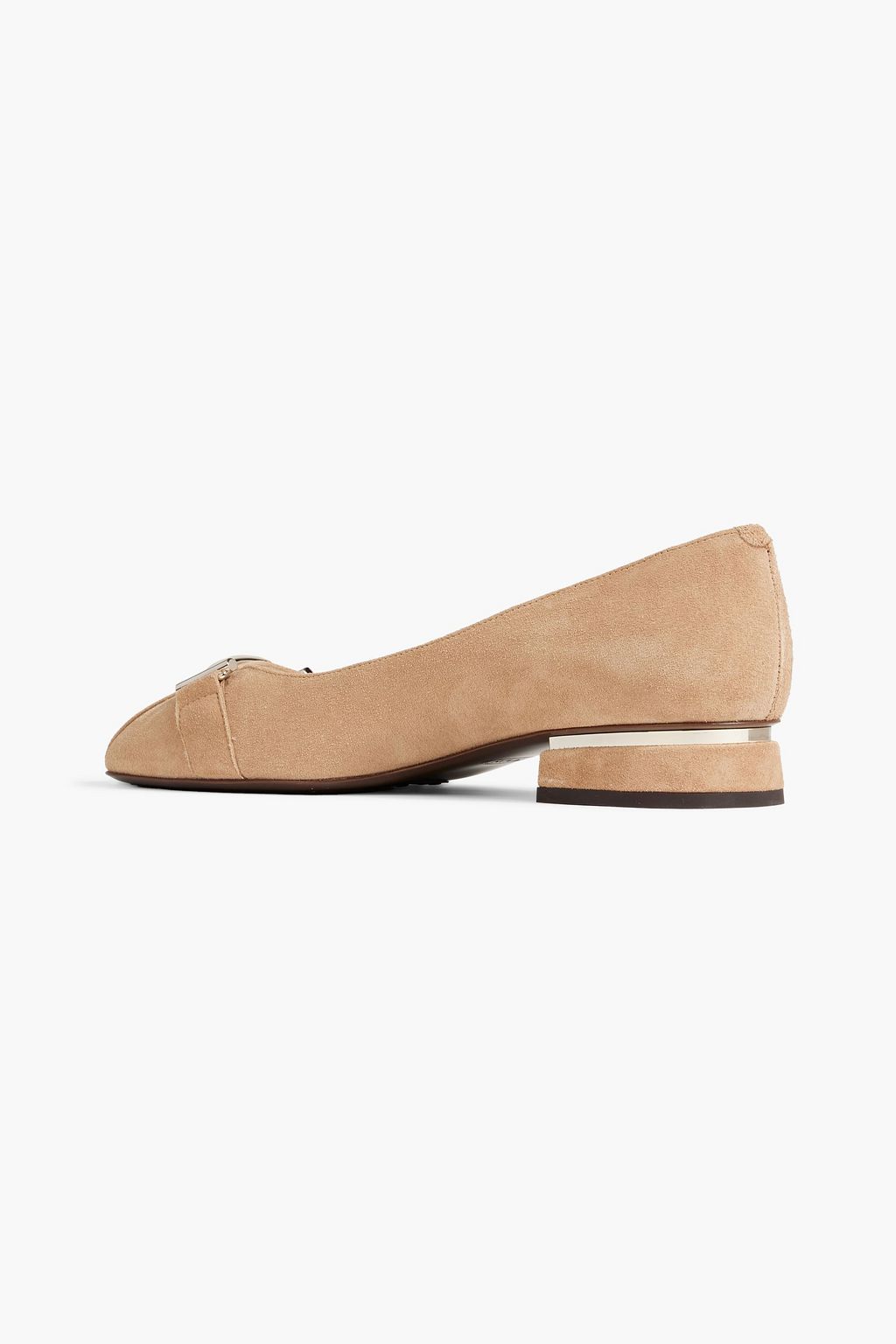 TOD'S Double T suede ballet flats
