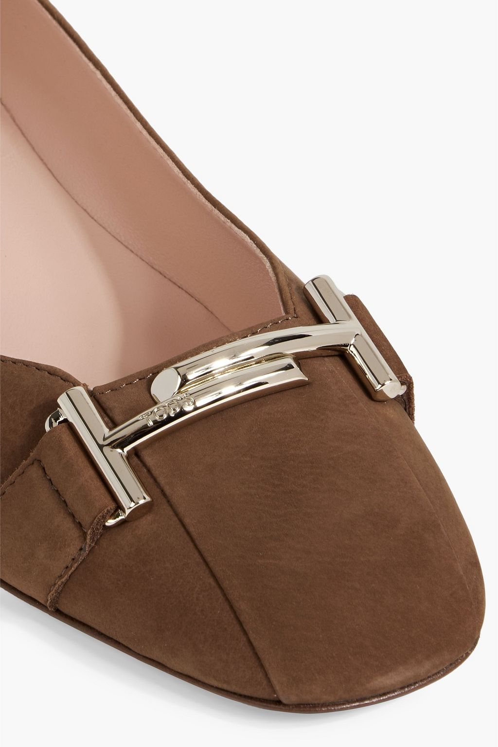 TOD'S Double T suede ballet flats