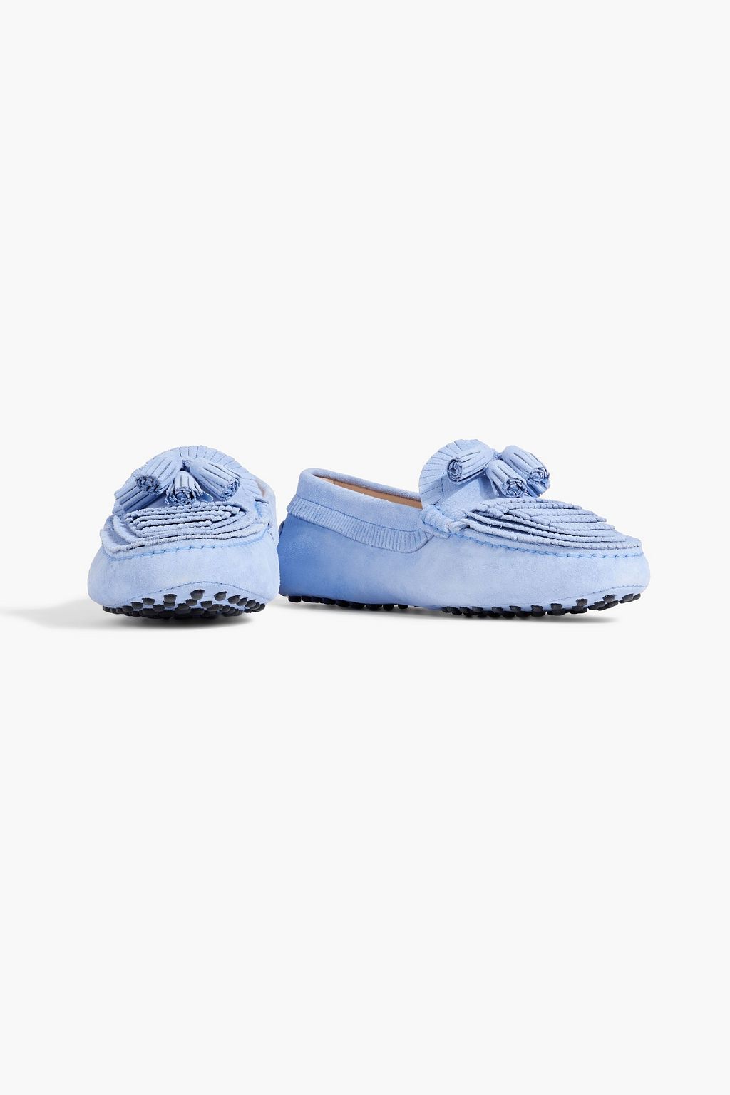 TOD'S Fringed suede loafers