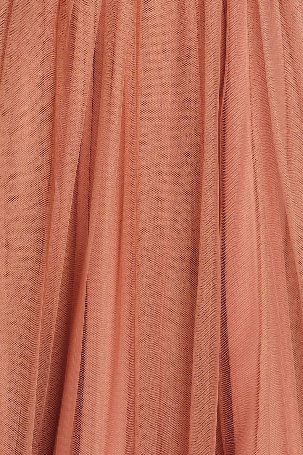 ZIMMERMANN Strapless gathered tulle midi dress