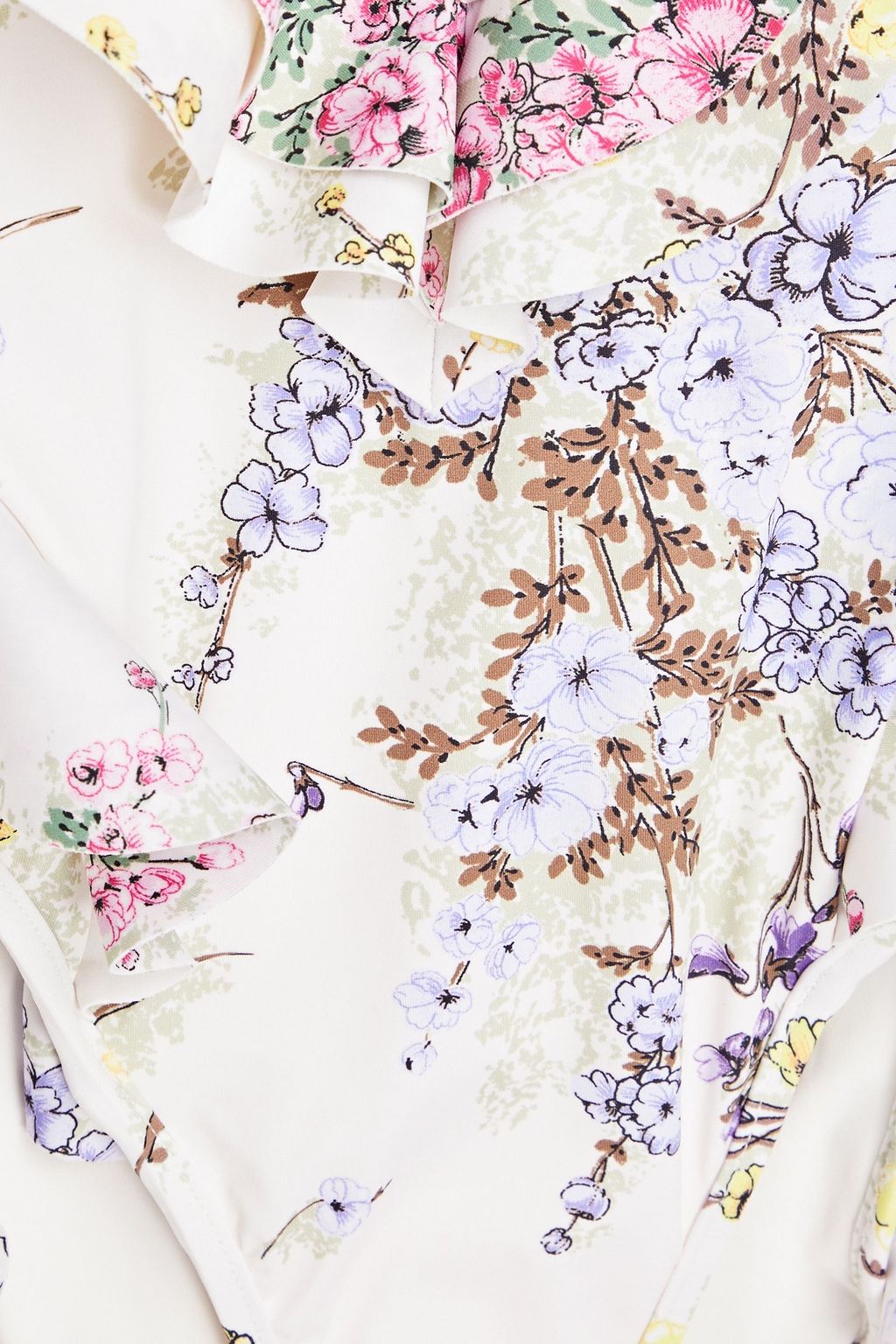 ZIMMERMANN Ruffled cutout swimsuit