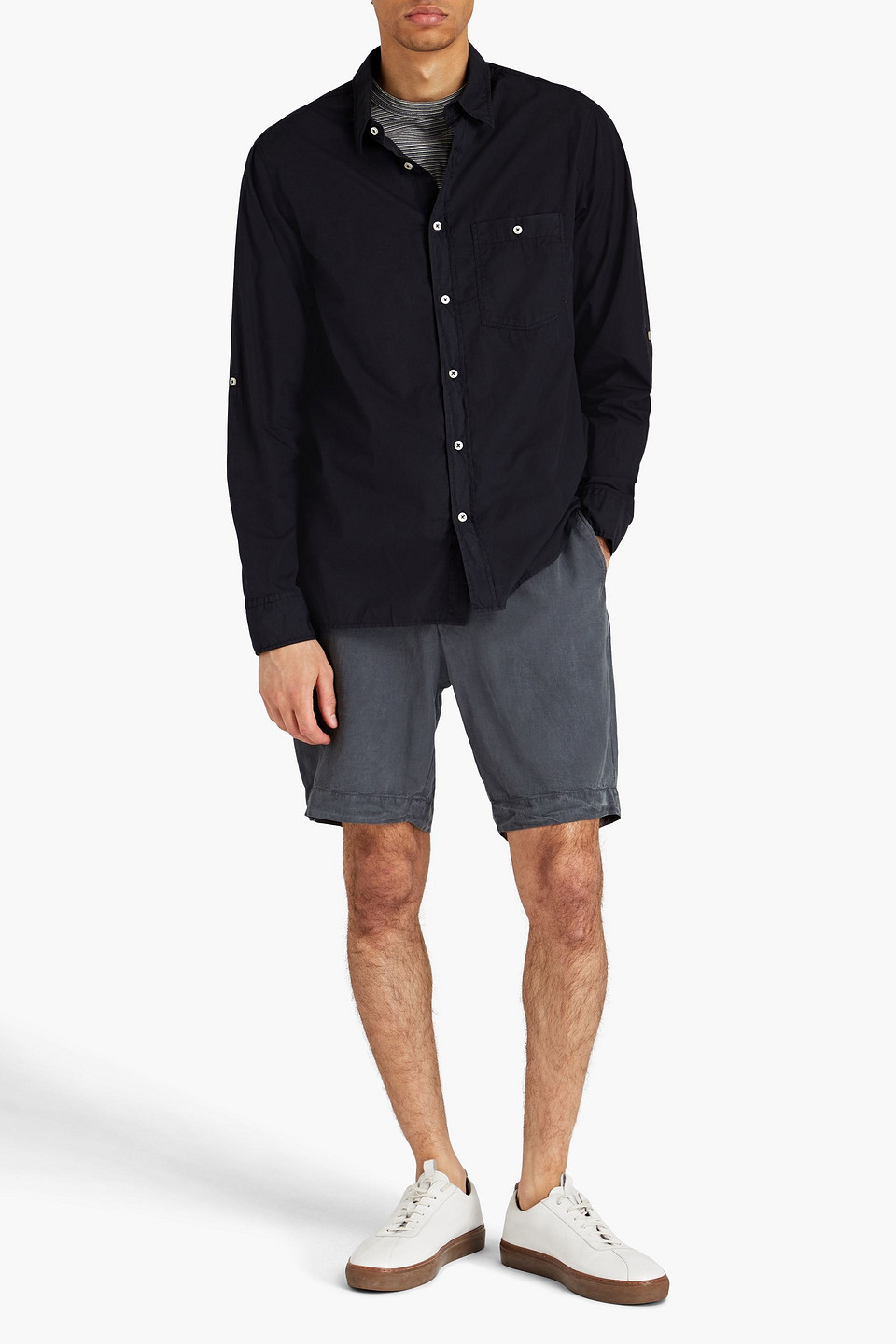 OFFICINE GENERALE YOUNES COTTON-POPLIN SHIRT 3074457345637099203