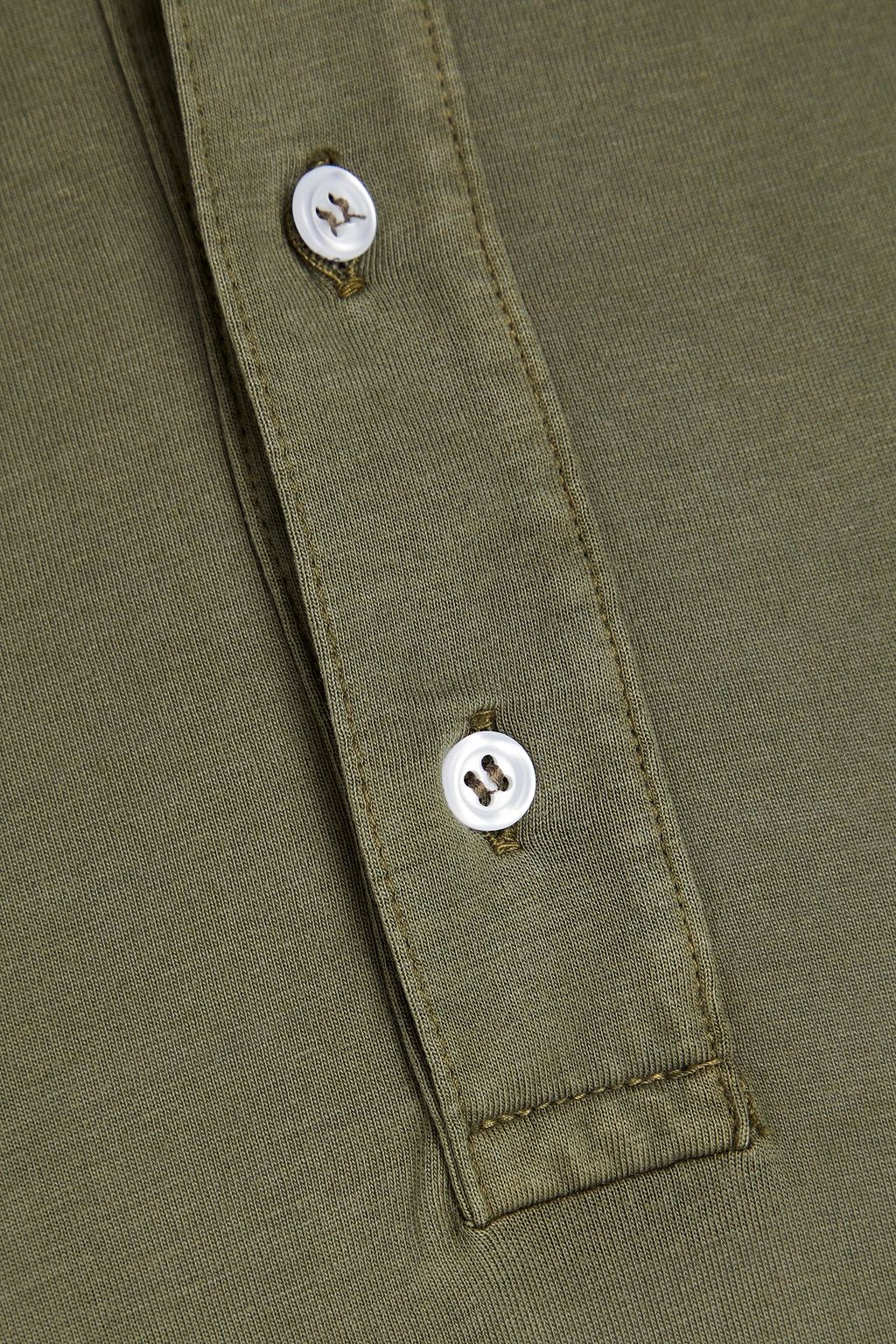 OFFICINE GÉNÉRALE Lyocell and cotton-blend jersey polo shirt