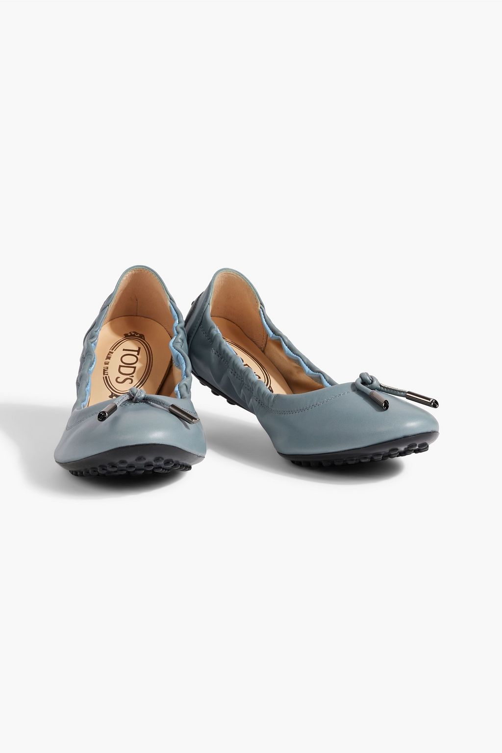 TOD'S Leather ballet flats | THE OUTNET