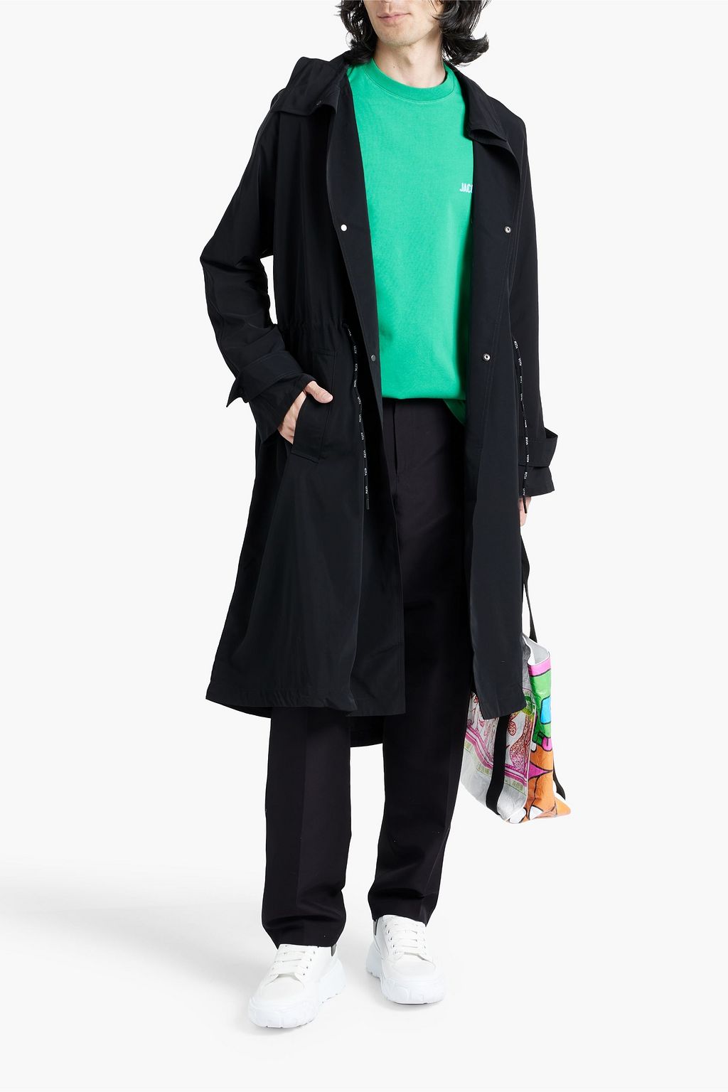 VALENTINO GARAVANI Double-breasted shell hooded parka
