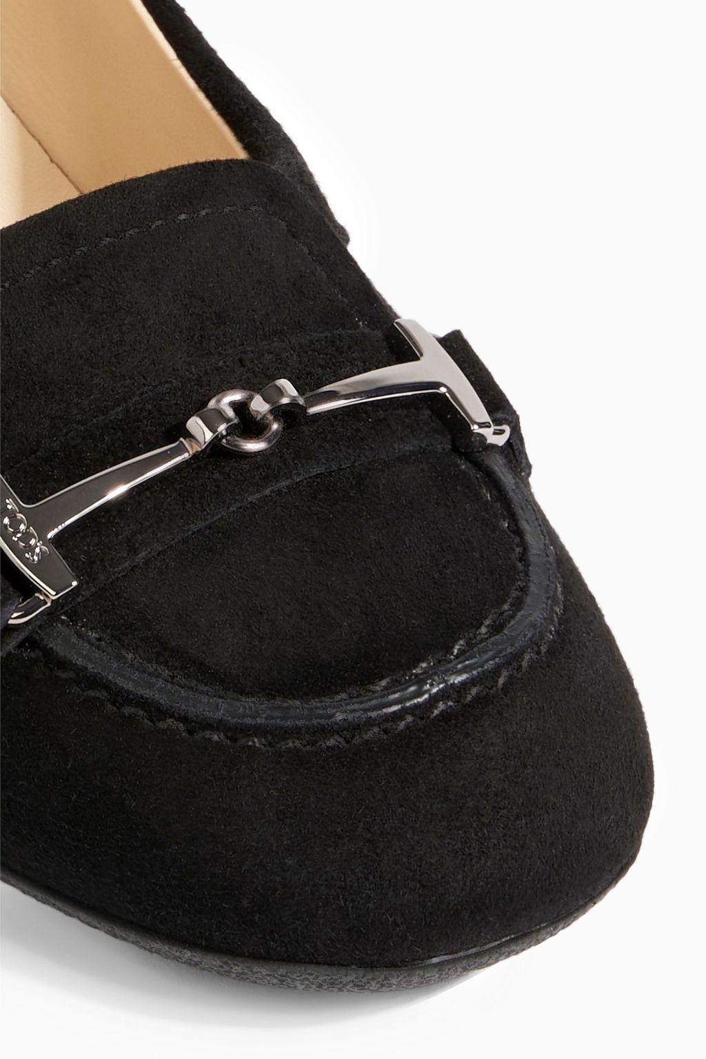 TOD'S Jodie embellished suede pumps