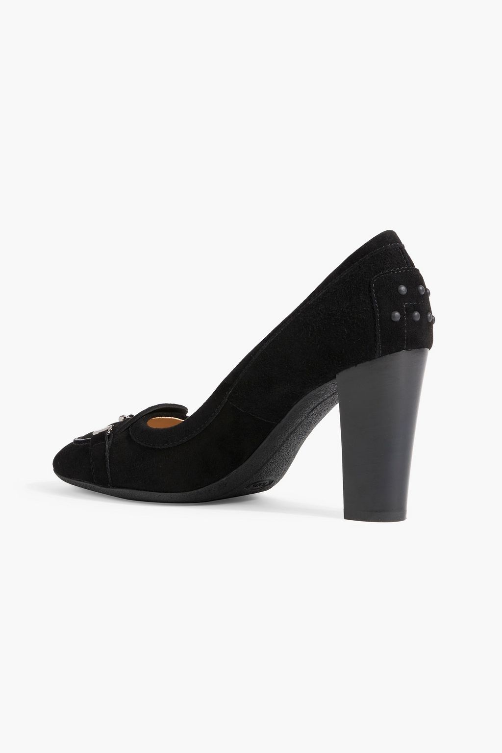 TOD'S Jodie embellished suede pumps
