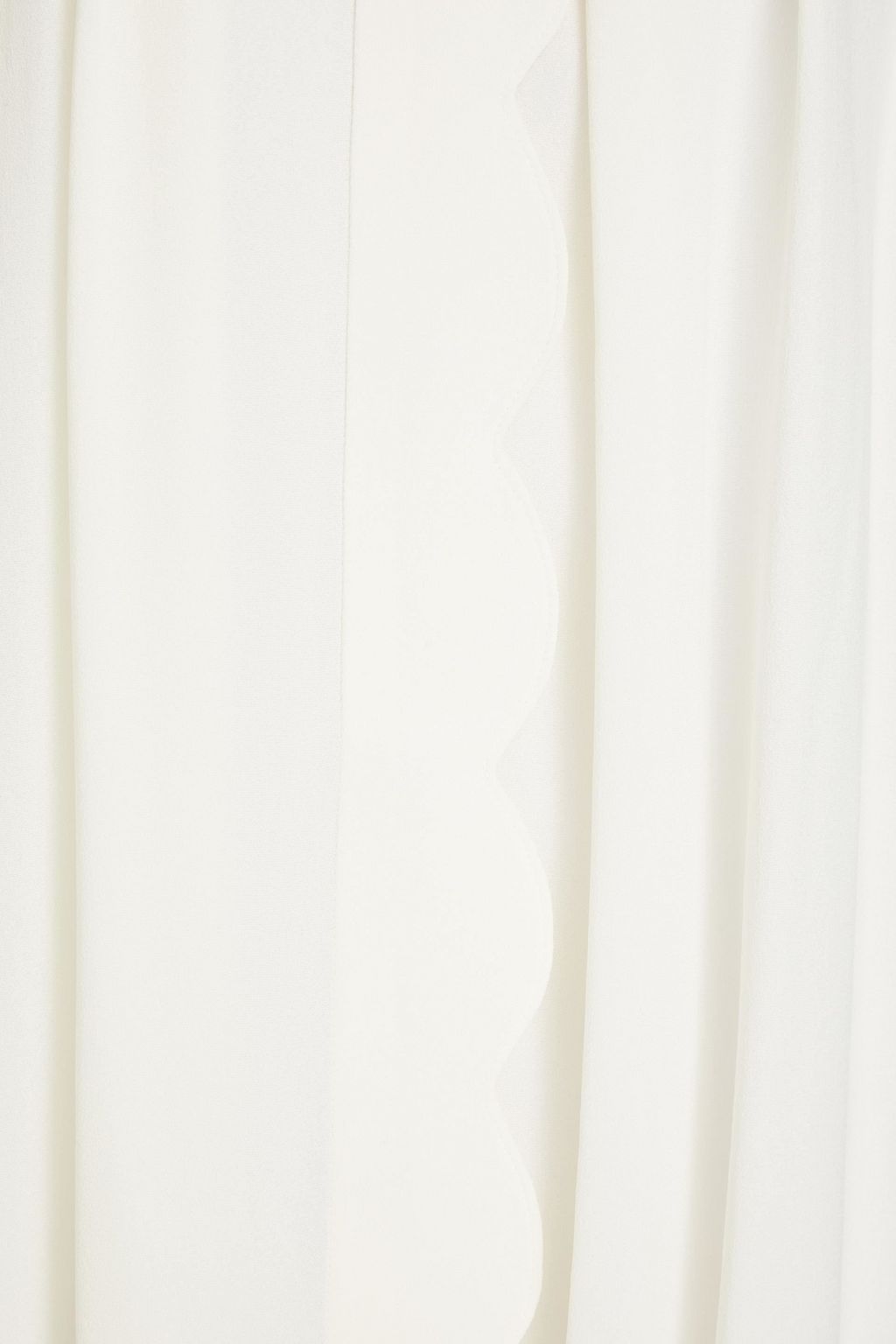OSCAR DE LA RENTA Pleated crepe top