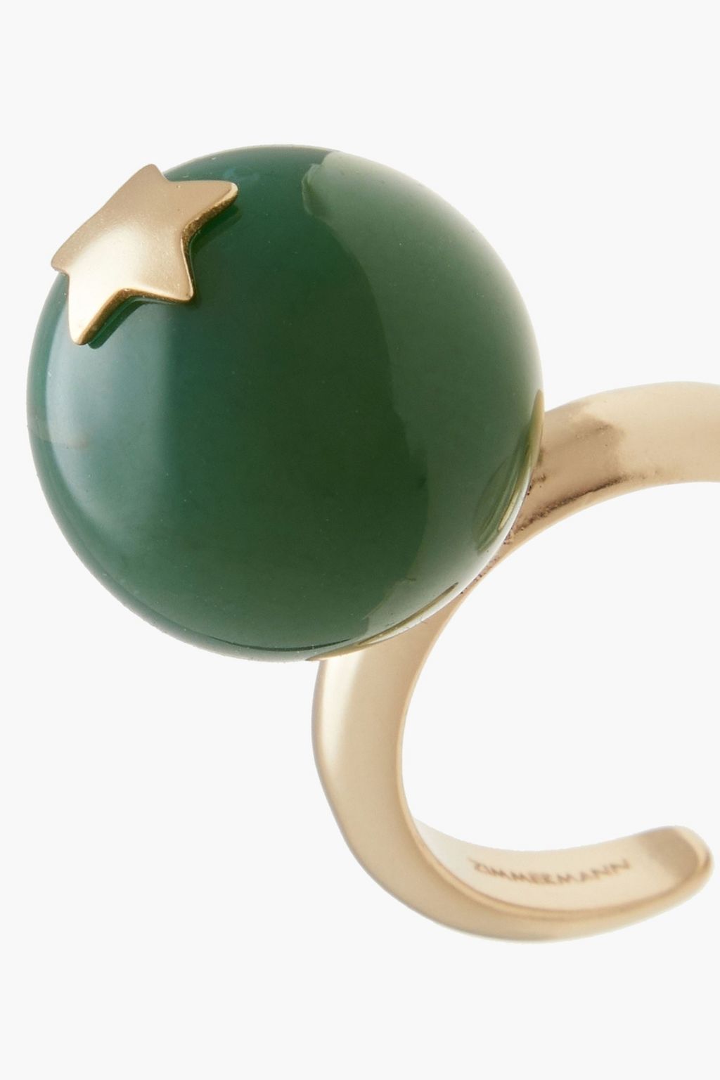ZIMMERMANN Gold-tone malachite ring