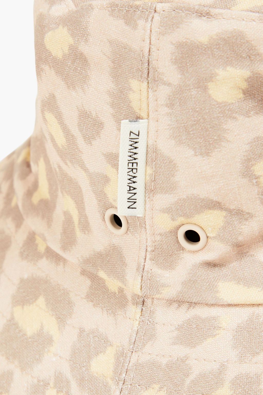ZIMMERMANN Leopard-print linen bucket hat