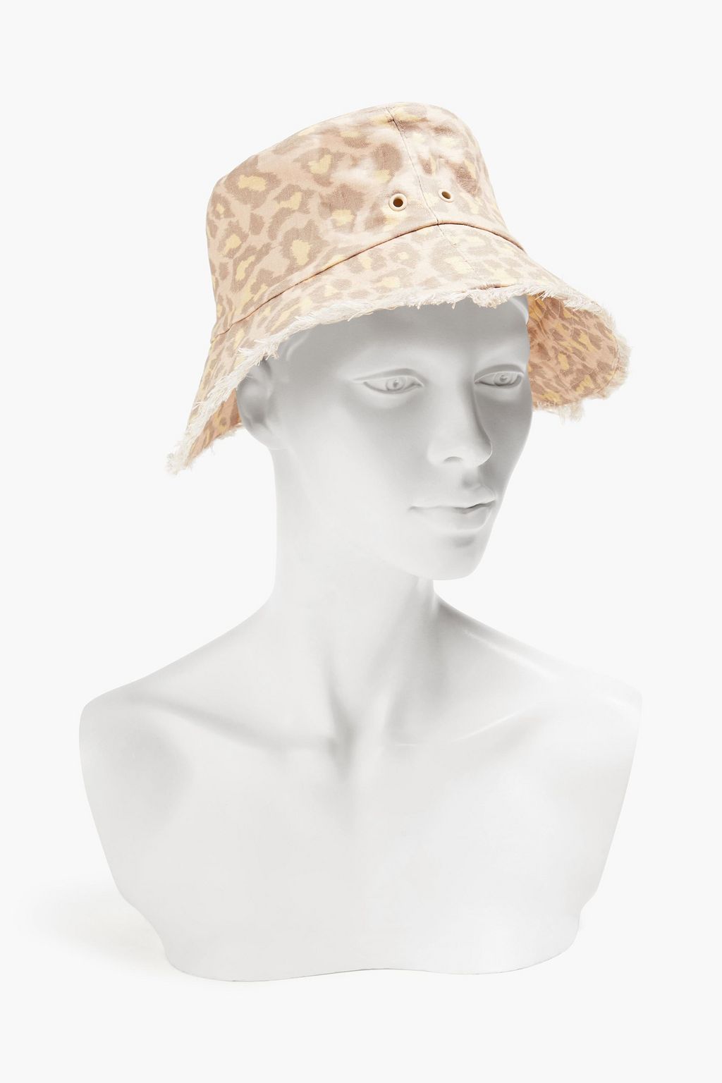 ZIMMERMANN Leopard-print linen bucket hat