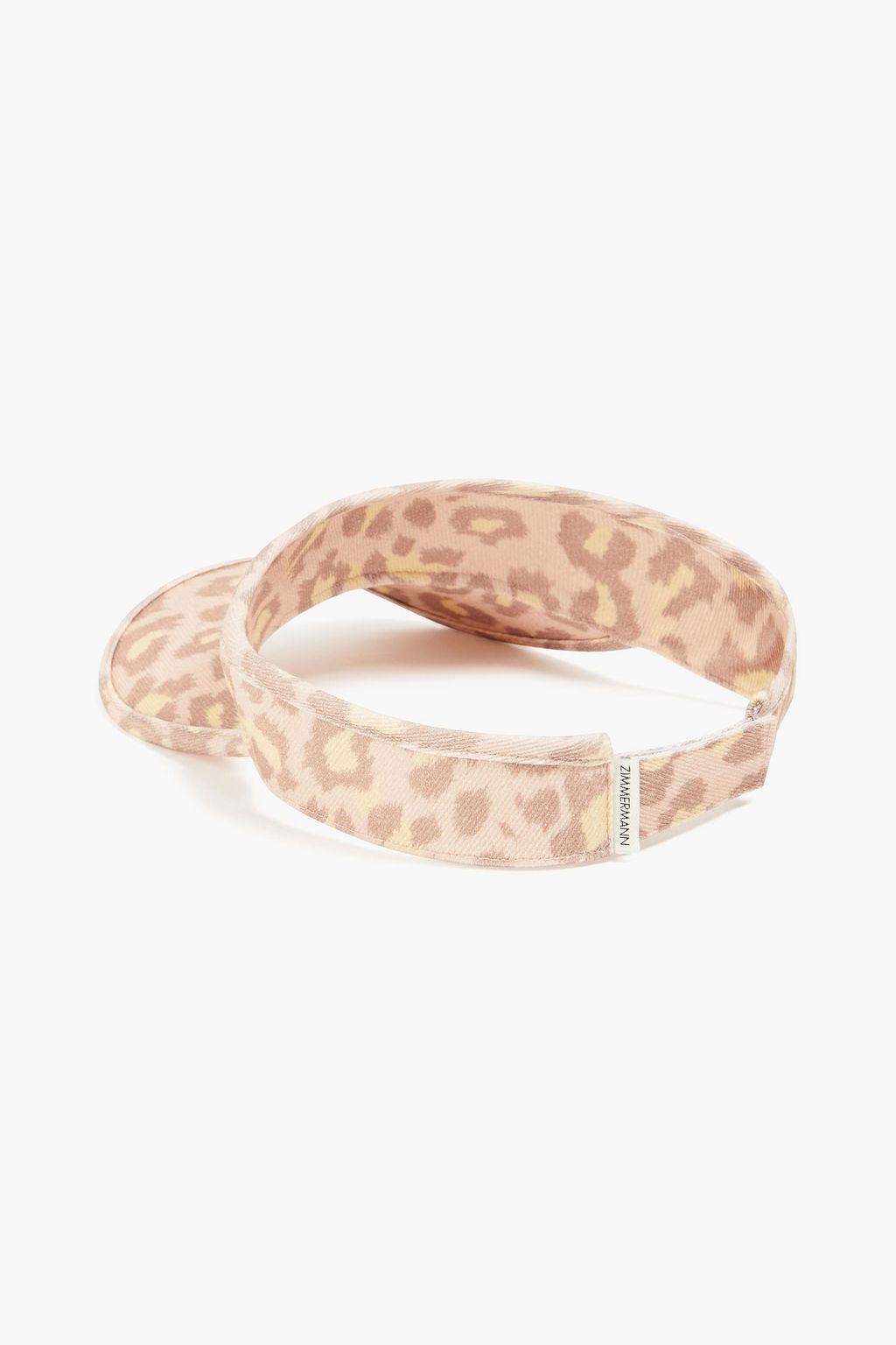 ZIMMERMANN Leopard-print twill visor