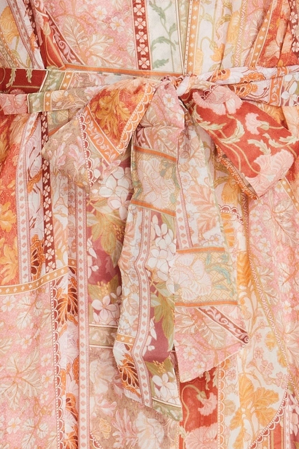 ZIMMERMANN Gathered floral-print georgette midi dress