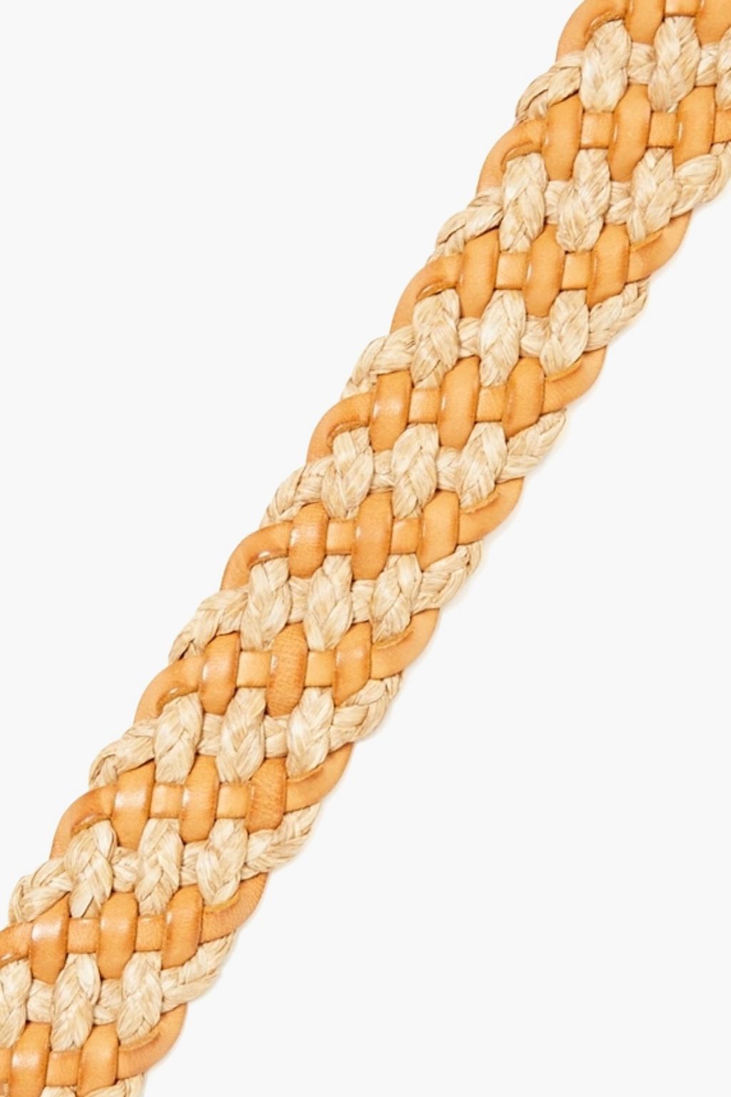 ZIMMERMANN Woven leather and raffia belt