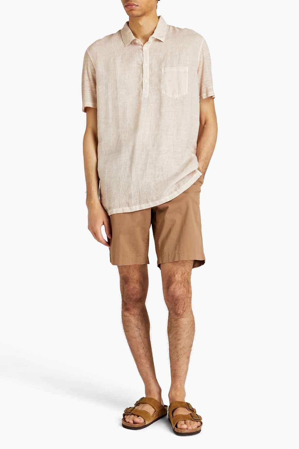 120% LINO Linen polo shirt