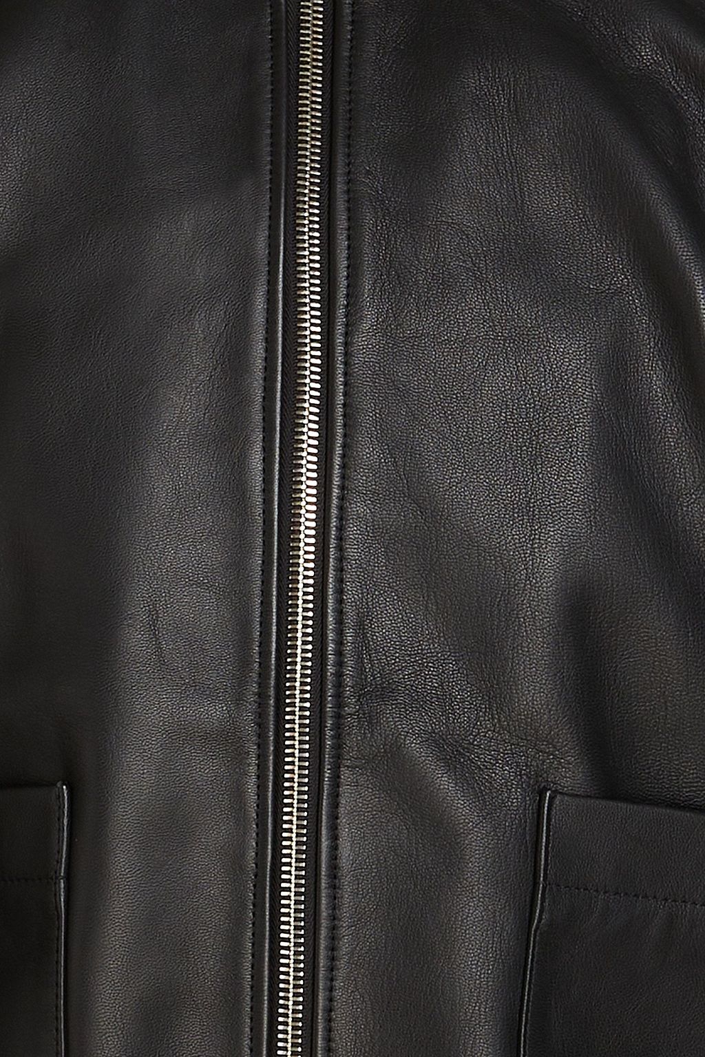 OFFICINE GÉNÉRALE Raoul leather bomber jacket