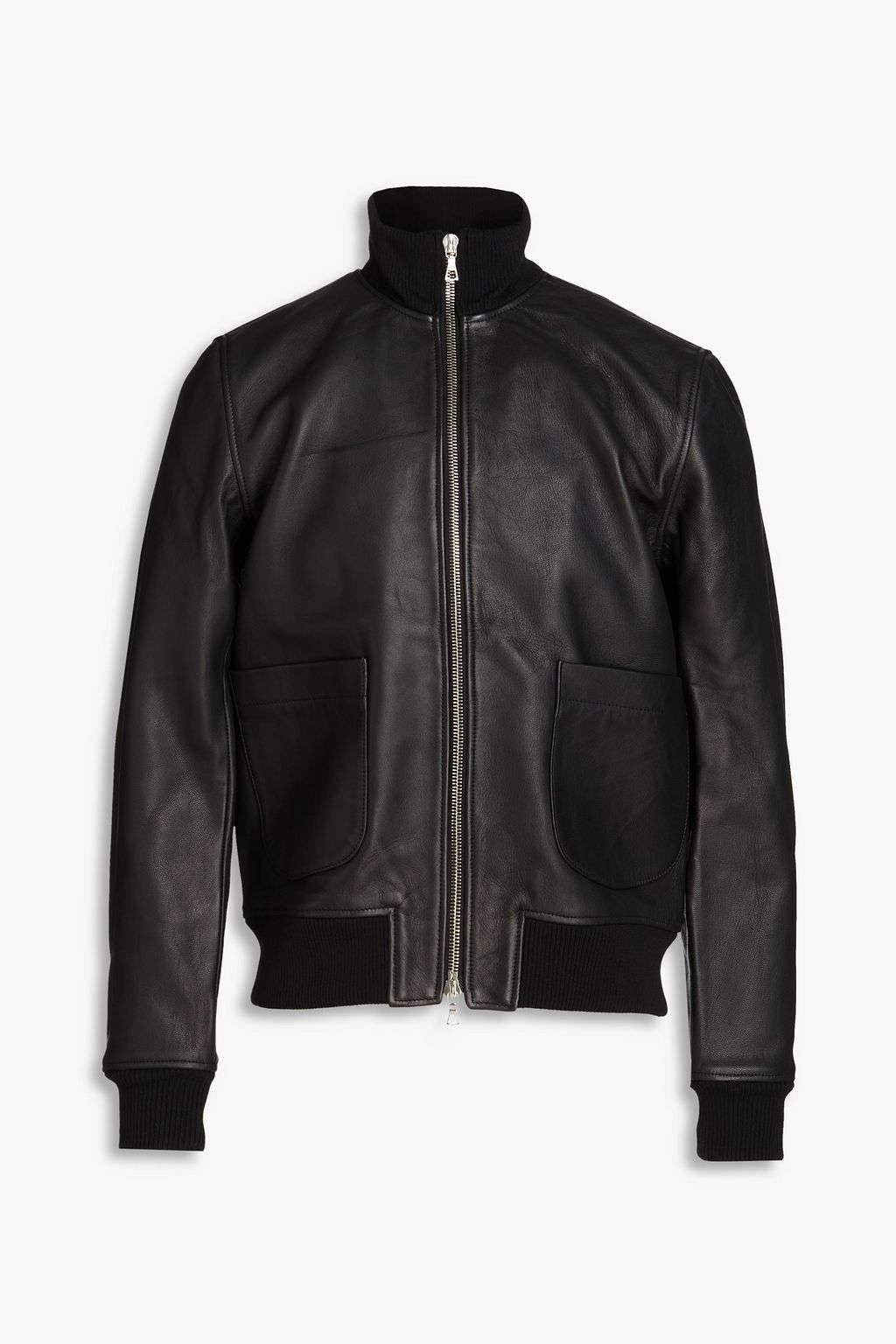 OFFICINE GÉNÉRALE Raoul leather bomber jacket | THE OUTNET