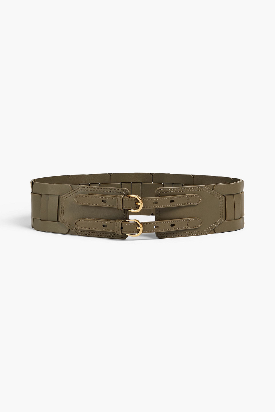 Zimmermann Leather Belt In Army Green