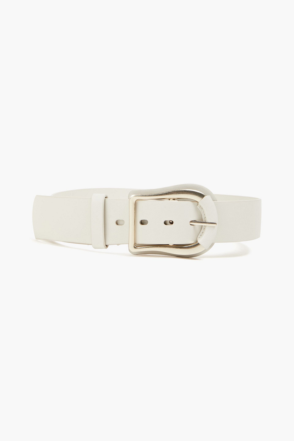 Zimmermann Wide Leather Belt In Ecru ModeSens