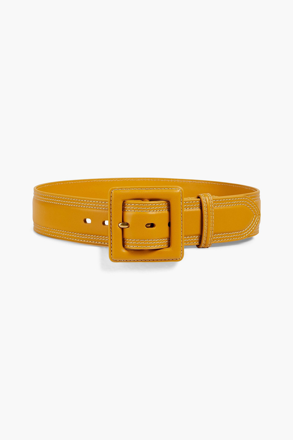 Zimmermann Leather Belt In Mustard