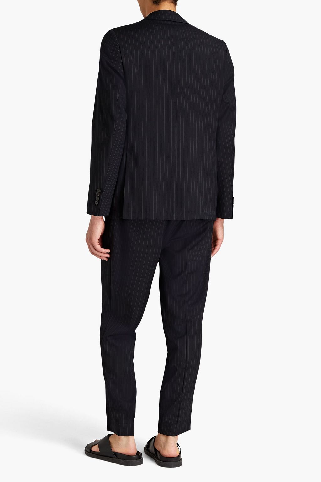 OFFICINE GÉNÉRALE Pinstriped wool-twill suit jacket | THE OUTNET