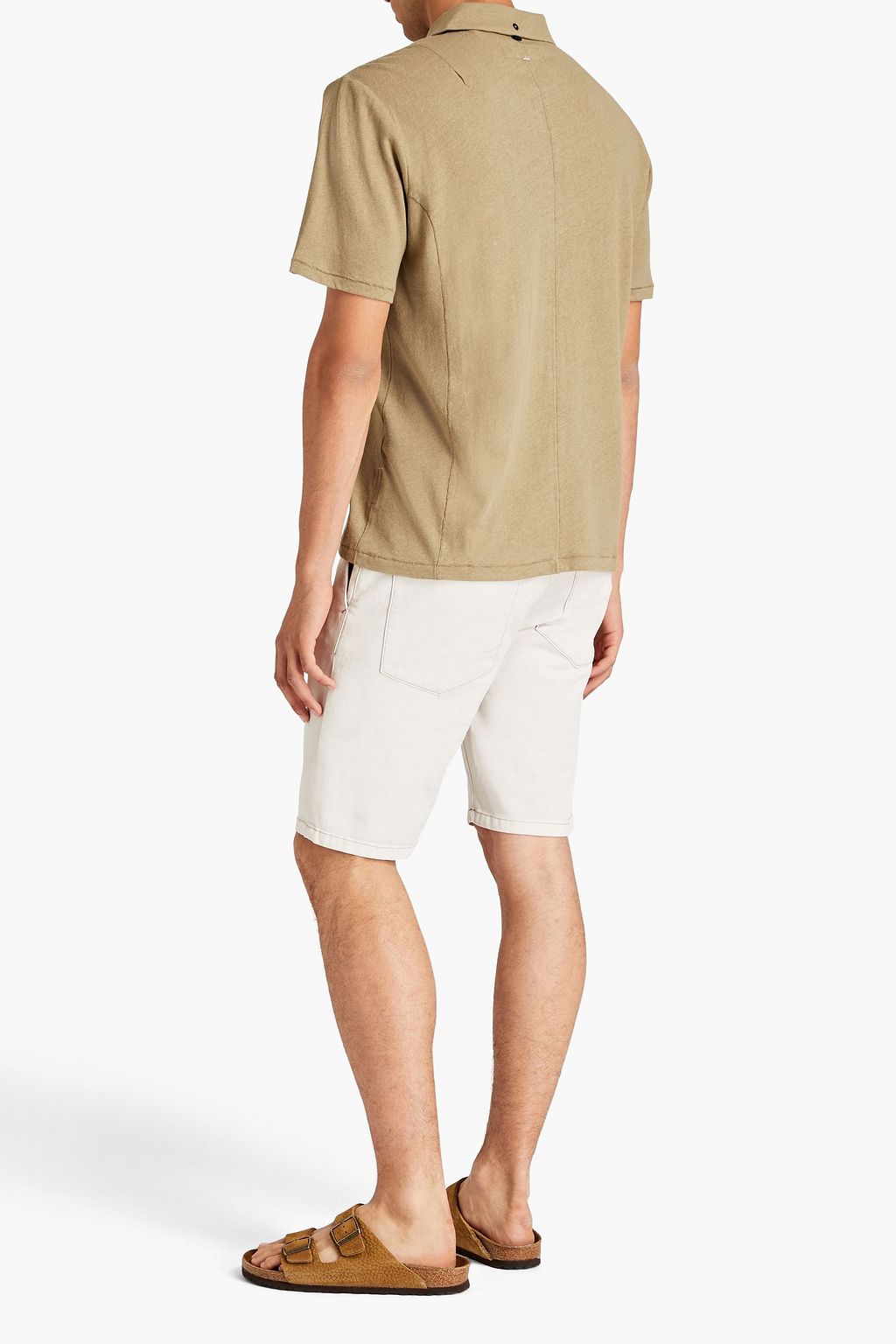 RAG & BONE Mercer Poloshirt aus Jersey aus einer Leinen-Baumwollmischung